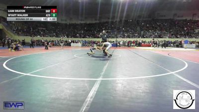 92 lbs Round Of 64 - Liam Deaton, Bartlesville JH vs Wyatt Walker, Altus JH