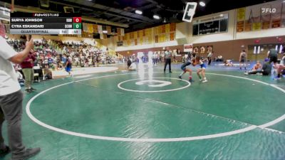 69 lbs Quarterfinal - Surya Johnson, Rancho Bernardo WC vs Cyra Eskandari, So Cal Hammers Wrestling