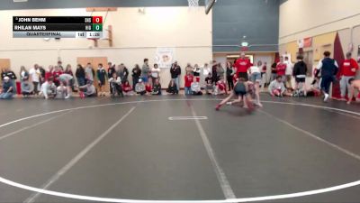 113 lbs Quarterfinal - John Behm, Shelley vs Rhilan Mays, Highland