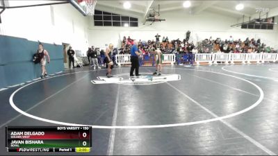 150 lbs Champ. Round 1 - Adam Delgado, Golden West vs Javan Bishara, Royal