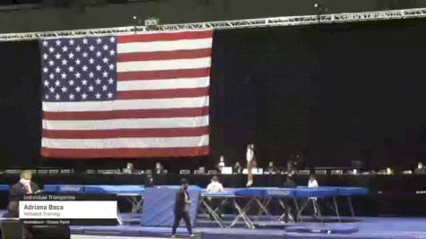 Adriana Baca - Individual Trampoline, Midwest Training - 2021 USA Gymnastics Championships