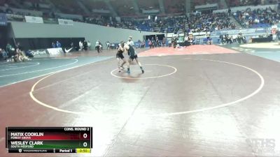 6A-138 lbs Cons. Round 2 - Matix Cooklin, Forest Grove vs Wesley Clark, South Medford