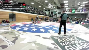 190 lbs Quarterfinals (8 Team) - Sayth Cronin, Stanley County vs Cody Sassaman, Bon Homme/Avon