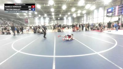100 lbs 5th Place Match - Isabella Gonzalez, Lake Stevens Wrestling Club vs Peyton Smalley, Shelton Wrestling Club