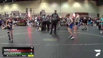 90 lbs Finals (8 Team) - Kosta Hatzigeorgio, Team Gotcha Blue vs Charlie Strezo, American Gladiators-Storm