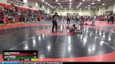 90 lbs Cons. Semi - Jake Rodriguez, Brainerd vs Klyd Kresal, Mille Lacs Raiders