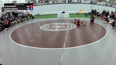 100 lbs Alyaah Bravo, California Blue vs Navjot Waraich, California Red