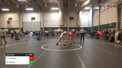 Consolation - Samual Freeman, Western State Colorado University vs Michael Aldrich, Ottawa University