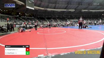 115 lbs Round Of 64 - Kash Koopmans, Siouxland Wrestling Academy vs Drake Sheffield, Coweta Tiger Wrestling