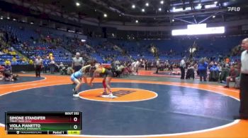 130 lbs Cons. Round 2 - Simone Standifer, Tinley Park (H.S.) vs Viola Pianetto, Mt. Prospect (Prospect)