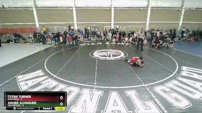 49 lbs Quarters & Wb (16 Team) - Tytan Turner, Utah Gold vs Xavier Almaguer, Mat Demons