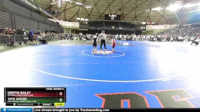 63 lbs Cons. Round 5 - Tate Hadsel, Mat Demon Wrestling Club vs Griffin Bailey, Olympia Wrestling Club