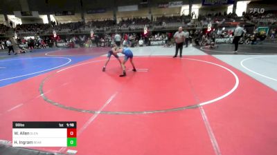 98 lbs Final - Wesston Allen, Glenrock WC vs Hayes Ingram, Bear Cave