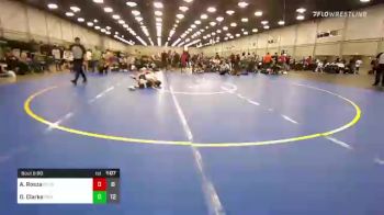 95 lbs Semifinal - Alex Rosza, Best Trained USA 14U vs Dj Clarke, Roundtree Wrestling Academy 14U