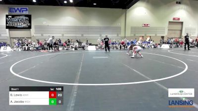 97 lbs Rr Rnd 1 - Brodey Lewis, Askren Wrestling Academy - (A) vs Austin Jacobs, Michigan Premier WC - (B)