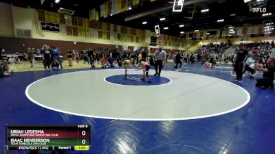 58 lbs Round 1 - Uriah Ledesma, Socal Grappling Wrestling Club vs Isaac Henderson, Team Temecula /Pin Club