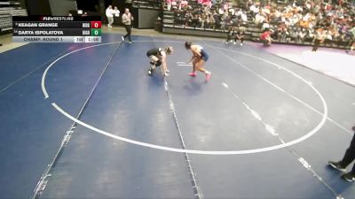 4A 125 lbs Champ. Round 1 - Keagan Grange, Ridgeline vs Darya Ispolatova, Highland