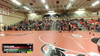 77 lbs Cons. Semi - Talon Lemke, Lake Stevens Wrestling Club vs Ryder Eggleston, Piranha Wrestling Club