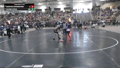 A 138 lbs Cons. Round 1 - Jakeyse Rutherford, Liberty Creek High School vs Oliver Little, Upperman High School