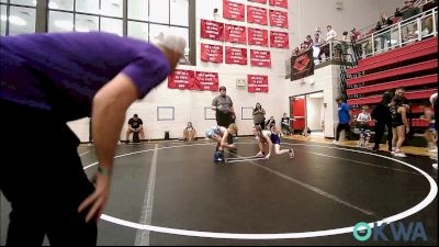 73 lbs Rr Rnd 2 - Alicen Quillin, Chickasha Youth Wrestling vs Cayden Petersen, Lions Wrestling Academy