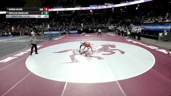 II-103 lbs Cons. Round 4 - Declan Mueller, Locust Valley vs Owen Bliss, Pioneer