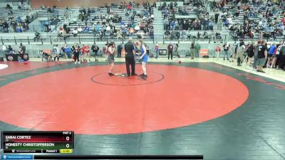 136 lbs Quarterfinal - Sarai Cortez, CA vs Honesty Christofferson, ID