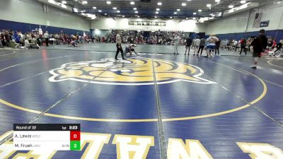 125 lbs Round Of 32 - Amari Lewis, Wesleyan vs Matthew Frueh, Johnson & Wales