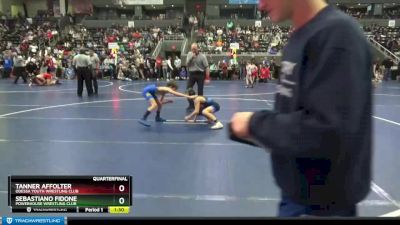 80 lbs Quarterfinal - Tanner Affolter, Odessa Youth Wrestling Club vs Sebastiano Fidone, Powerhouse Wrestling Club