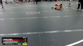 80 lbs Semis (4 Team) - Junior Perez, Mat Warriors Red vs Jackson Merschbach, Springford Rams