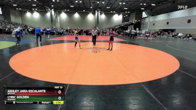 100 lbs Cons. Round 2 - Lyric Golden, Harrah vs Ashley Jara-escalante, Belton