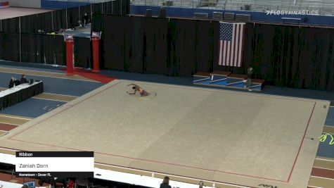 Zaniah Dorn - Ribbon - 2021 Rhythmic Elite Qualifier