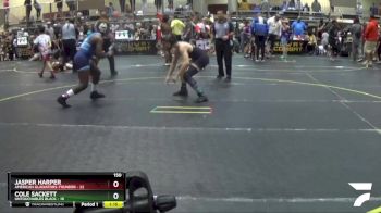 150 lbs Quarterfinals (8 Team) - Cole Sackett, Untouchables Black vs Jasper Harper, American Gladiators-Thunder