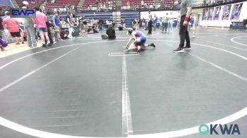 70 lbs Consolation - August Milligan, Pauls Valley Panther Pinners vs Kaisan Thompson, Clinton Youth Wrestling