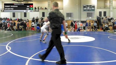 157 lbs Consi Of 8 #2 - Tommy Riordan, Hingham vs Jaylen Paz, Cumberland