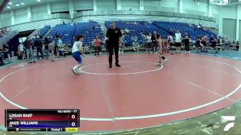 77 lbs Round 3 - Logan Raef, IN vs Anze Williams, MI