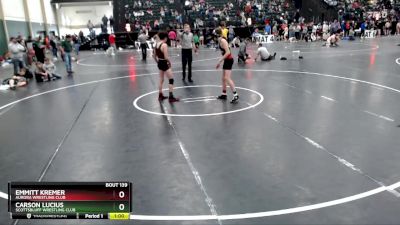 113 lbs Cons. Round 3 - Carson Lucius, Scottsbluff Wrestling Club vs Emmitt Kremer, Aurora Wrestling Club