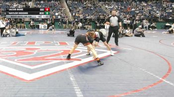 6A 120 lbs Quarterfinal - Naylor Higgins, Middle Creek High School vs Jacob Bone, Southeast Guilford High School