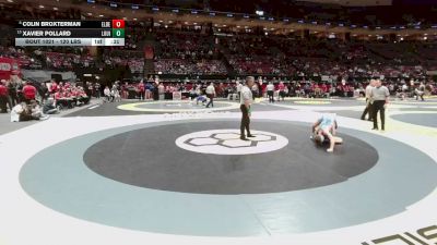 120 lbs Cons. Quarters - Xavier Pollard, Louisville vs Colin Broxterman, Elder