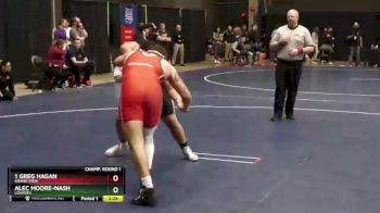 285 lbs Champ. Round 1 - 1 Greg Hagan, Grand View vs Alec Moore-Nash, Lourdes