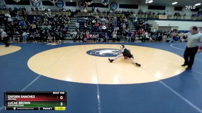 106 lbs Quarterfinal - Zayden Sanchez, Arcadia vs Lucas Brown, Northwestern