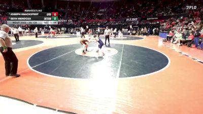 3A 138 lbs Semifinal - Joseph Knackstedt, Oak Park (O.P.-River Forest) vs Seth Mendoza, Chicago (Mt. Carmel)