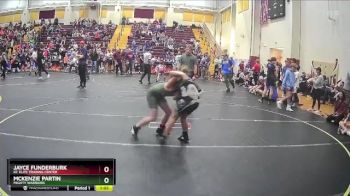 125 lbs Round 3 - Jayce Funderburk, KC Elite Trainng Center vs McKenzie Partin, Mighty Warriors