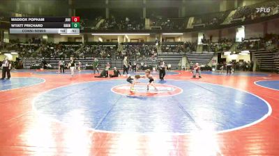 42 lbs Consolation - Maddox Popham, Junior Indian Wrestling vs Wyatt Prichard, Roundtree Wrestling Academy