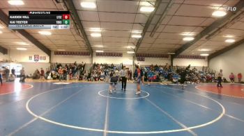126 lbs 1st Place Match - Kaiden Hill, Lingle-Ft. Laramie/Southeast vs Kai Teeter, Thunder Basin High School
