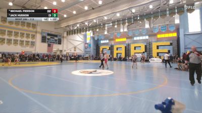 113 lbs Semifinal - Jack Hudson, Cape Henlopen H S vs Michael Pierson, Smyrna H S