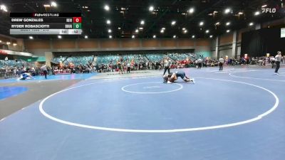 215 lbs Cons. Round 3 - Drew Gonzales, Redwood -Visalia vs Ryder Robasciotti, Douglas