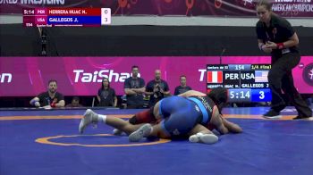53 kg Quarterfinal - Jaslynn Gallegos, USA vs Nathaly Herrera, PER
