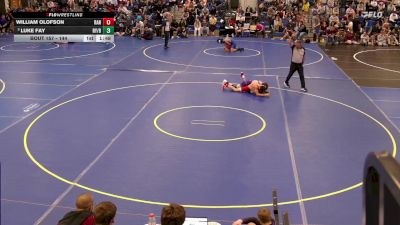 144 lbs Champ. Round 2 - Luke Fay, Royhart-Barker vs William Olofson, Randolph