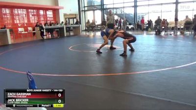 144-150 lbs Round 2 - Zach Gassman, Western Dubuque vs Jack Bricker, Clear Creek-Amana