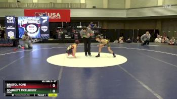 67 lbs Round 1 - Bristol Pope, Ohio vs Scarlett McElhinny, CRWC